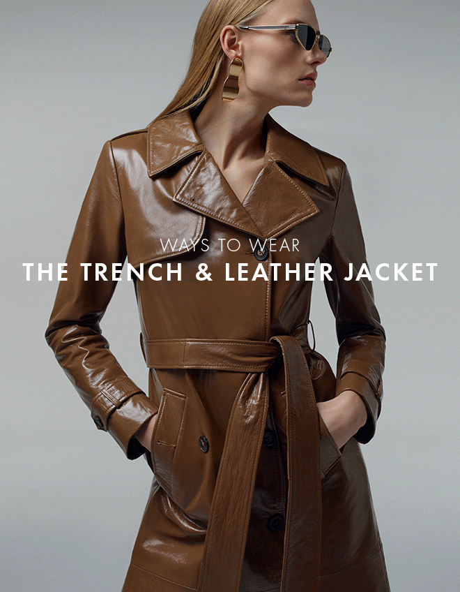 Way to Wear The Trench & Leather Jacket Karen Millen